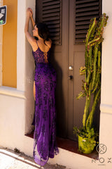 Nox Anabel G-1363 Sequined Prom or Evening Gown