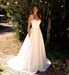 Nox Anabel JW981 Classic Satin Wedding Gown