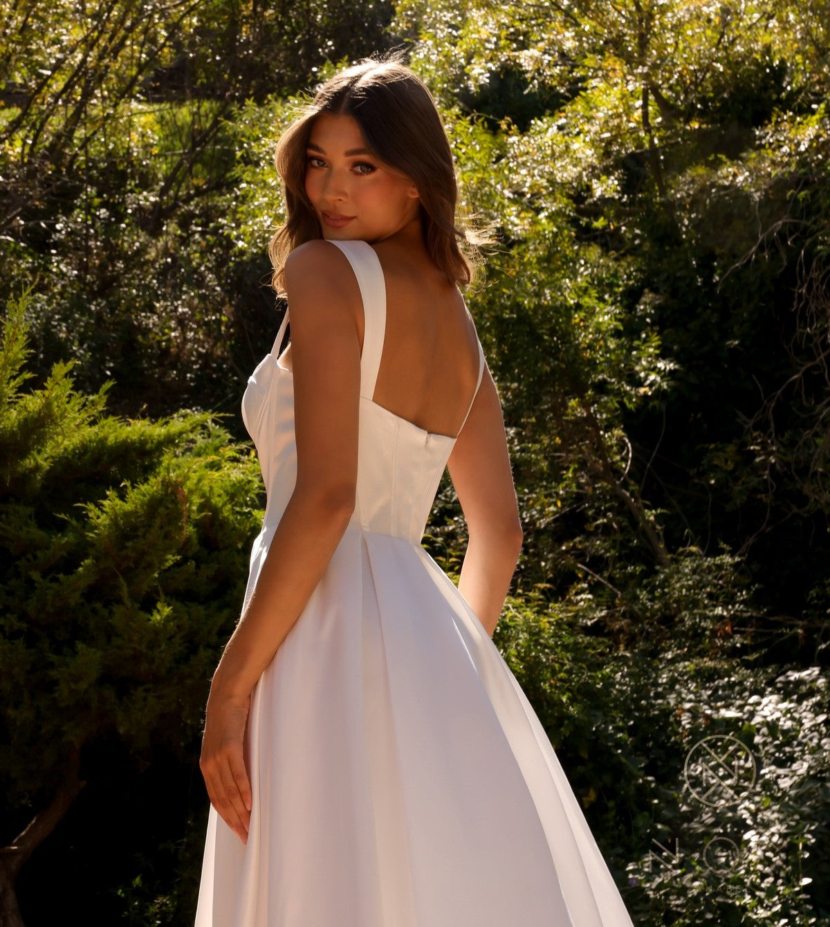Nox Anabel JW-981 Classic Satin Wedding Gown