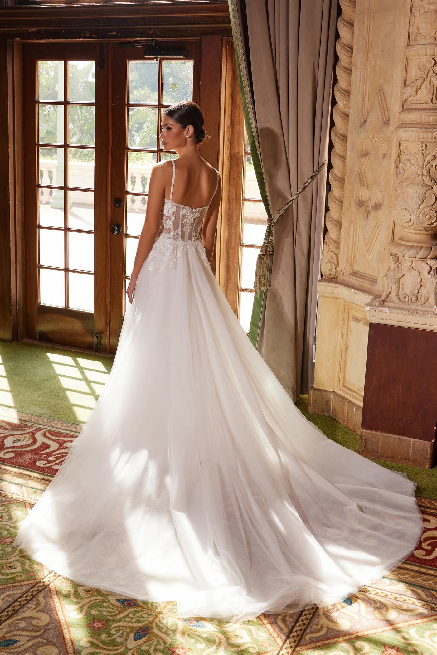 Nox Anabel JE-1021 Embroidered Tulle Bridal Gown
