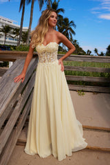 Nox Anabel C1617 Dainty Chiffon Formal Prom Gown