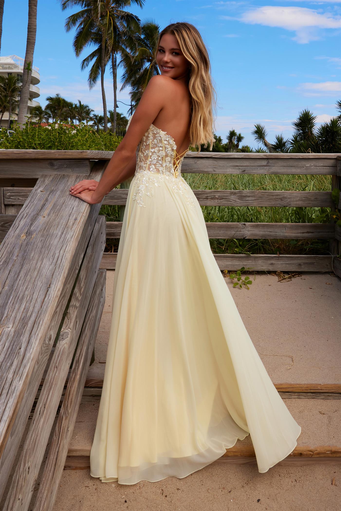 Nox Anabel C-1617 Dainty Chiffon Formal Prom Gown