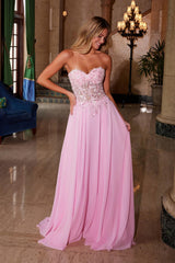 Nox Anabel C1617 Dainty Chiffon Formal Prom Gown