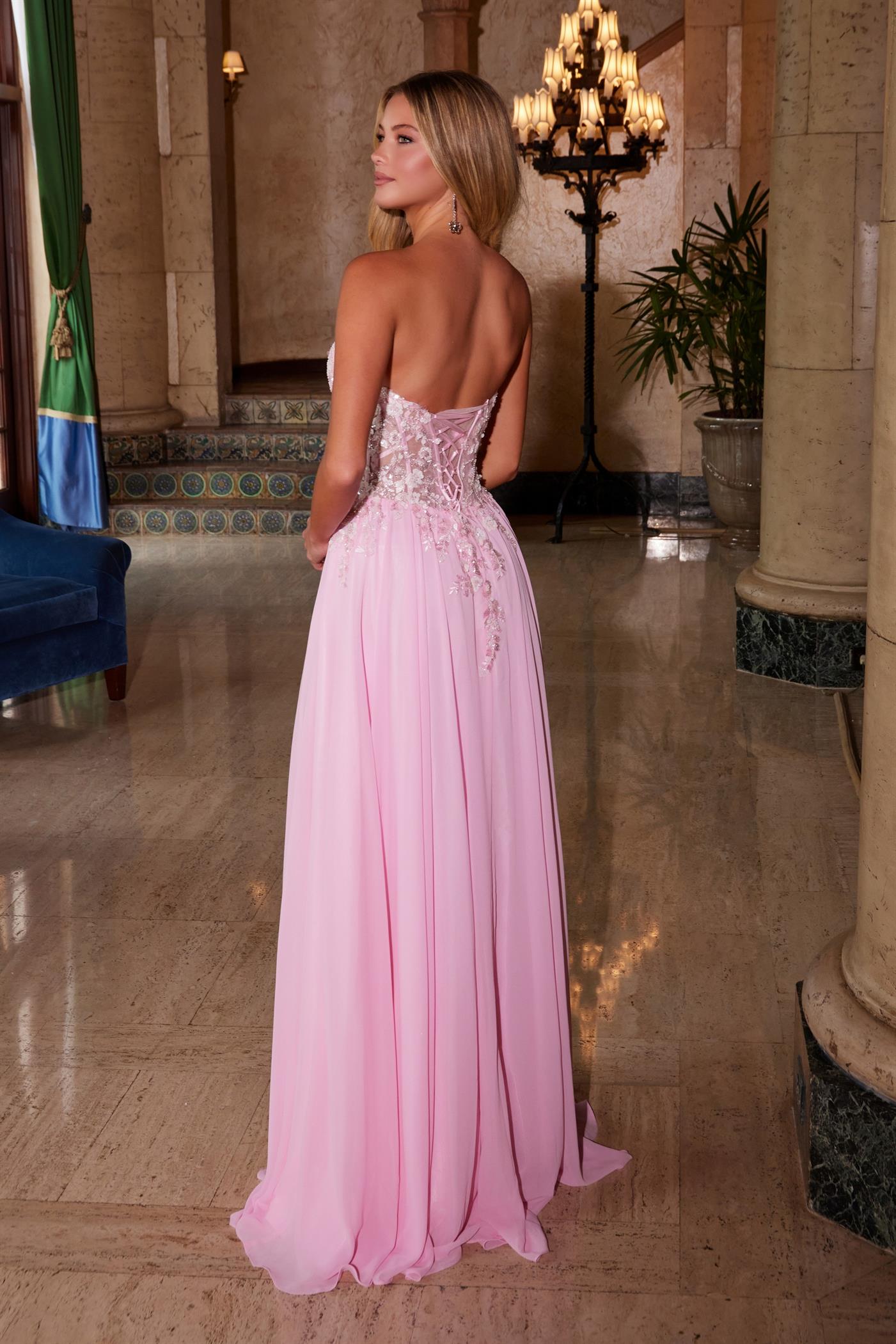 Nox Anabel C-1617 Dainty Chiffon Formal Prom Gown