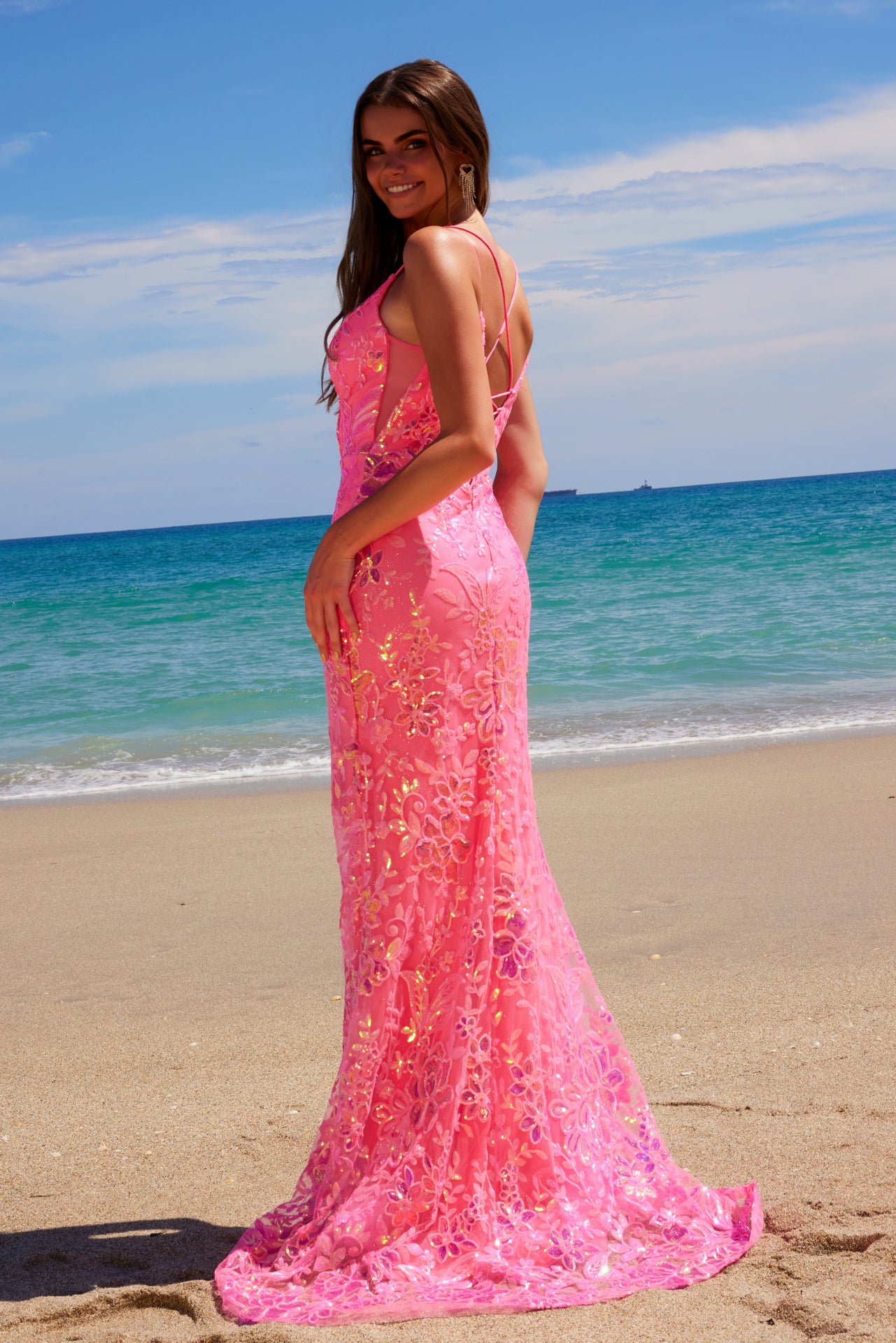 Nox Anabel 1587 A Fully Sequined Formal or Prom Gown