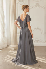 Nox Anabel MJ-132 Chiffon Mothers Gown With Beading And Embroidery