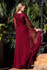 Lenovia 8436 Embroidered Lace & Chiffon Mother of the Bride Gown