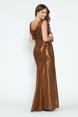 Lenovia LV5314 Galaxy Metallic Formal Prom or Bridesmaid Gown