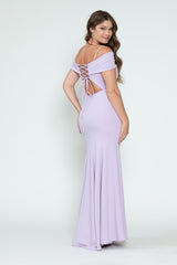 Lenovia LV5317A Techno Crepe Formal Bridesmaids Gown