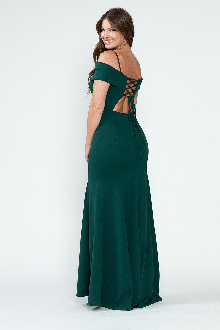 Lenovia 5317-A Techno Crepe Formal Bridesmaids Gown