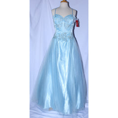 Juliet 1049 Satin & Tulle Cinderella Prom or Ball Gown