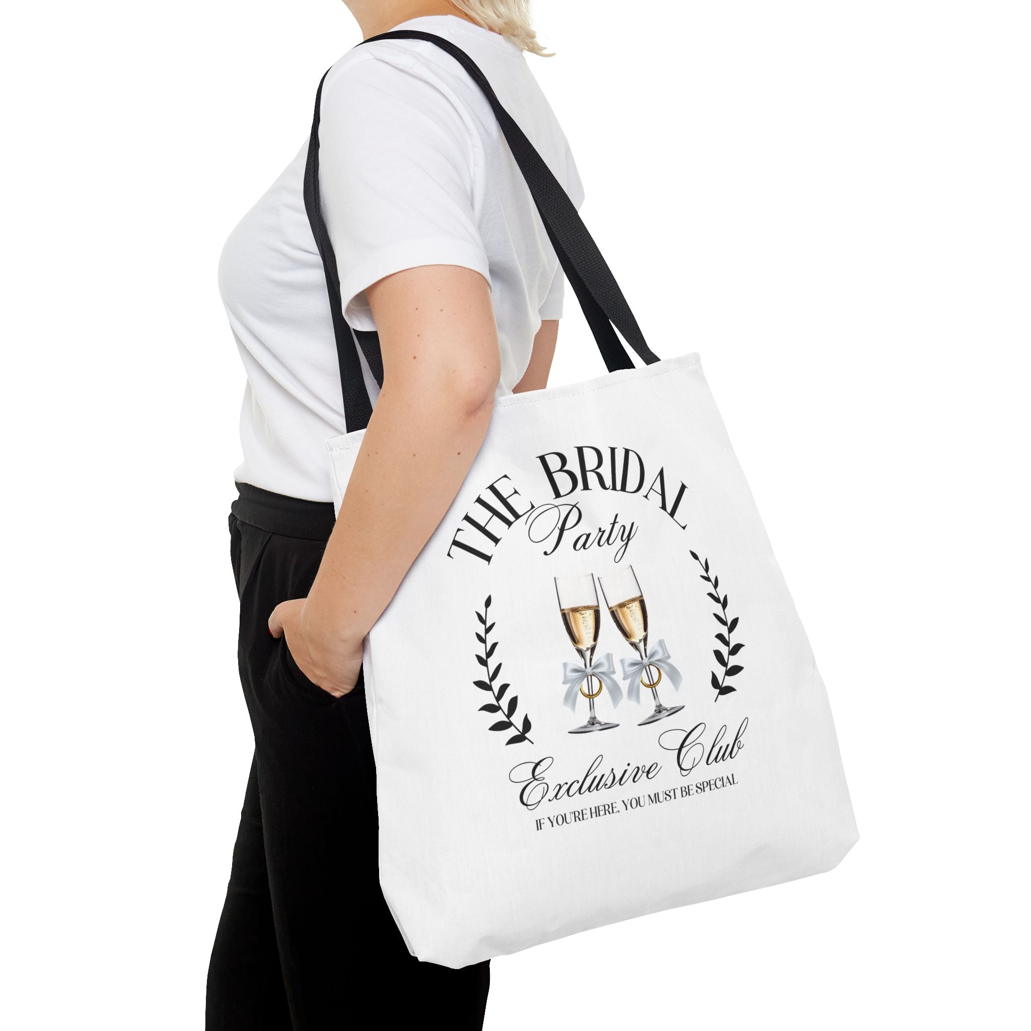 Bridal Party Tote Bag | Stylish Beach Bag, Wedding Gift, Bridal Shower Favor, Reusable Grocery Tote, Gift for Bride