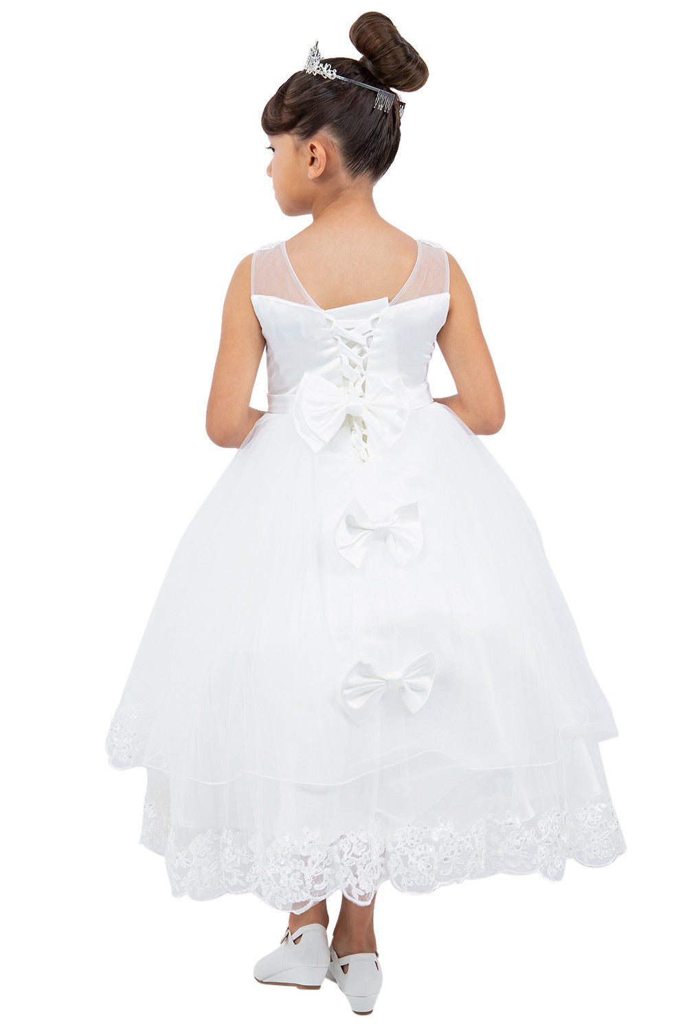 Cinderella Couture CCK-5129 Lace and Illusion Flower Girl Dress