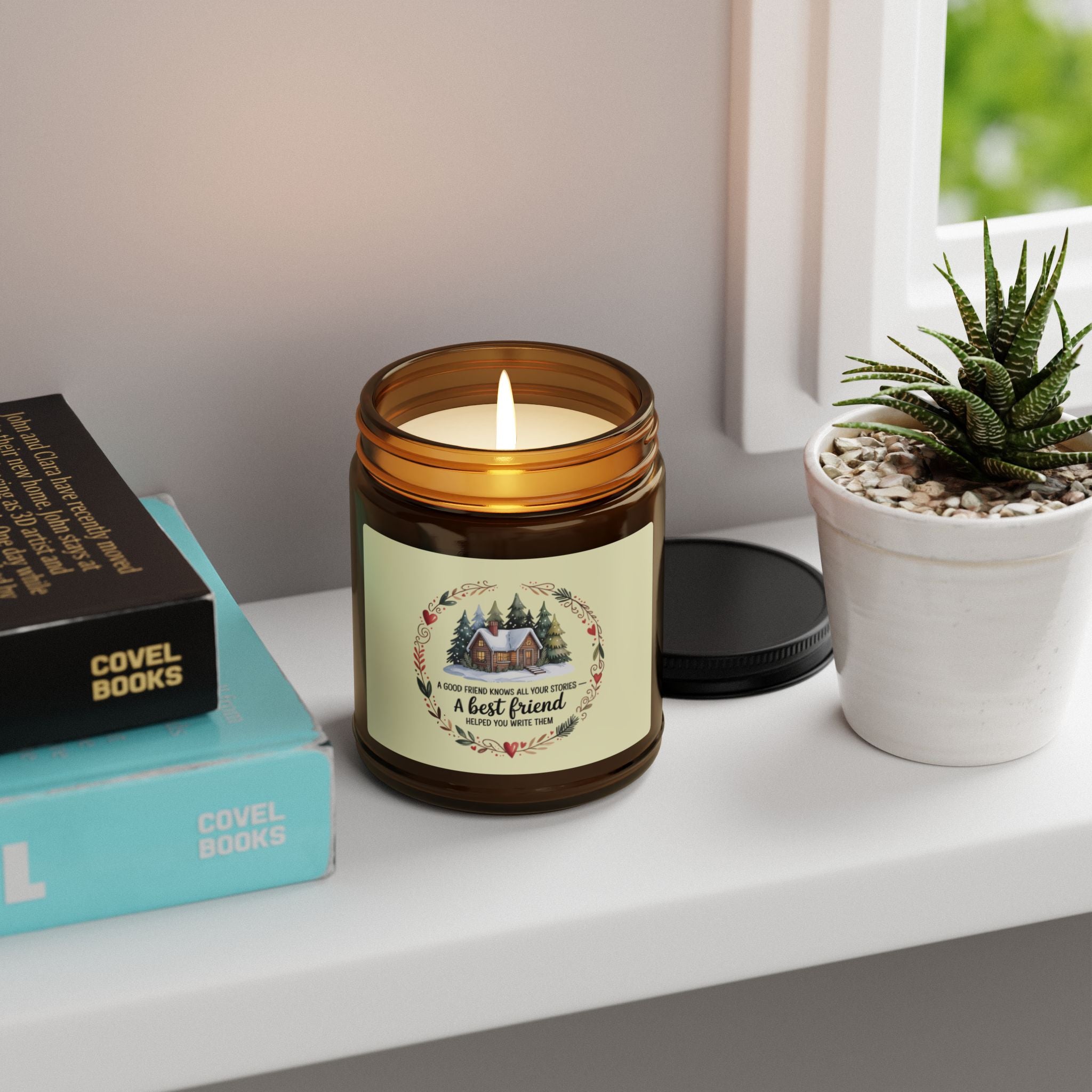 Cozy Best Friend Scented Soy Candle – Perfect Gift for Friends, Home Decor, Relaxation, Self-Care, and Celebrations