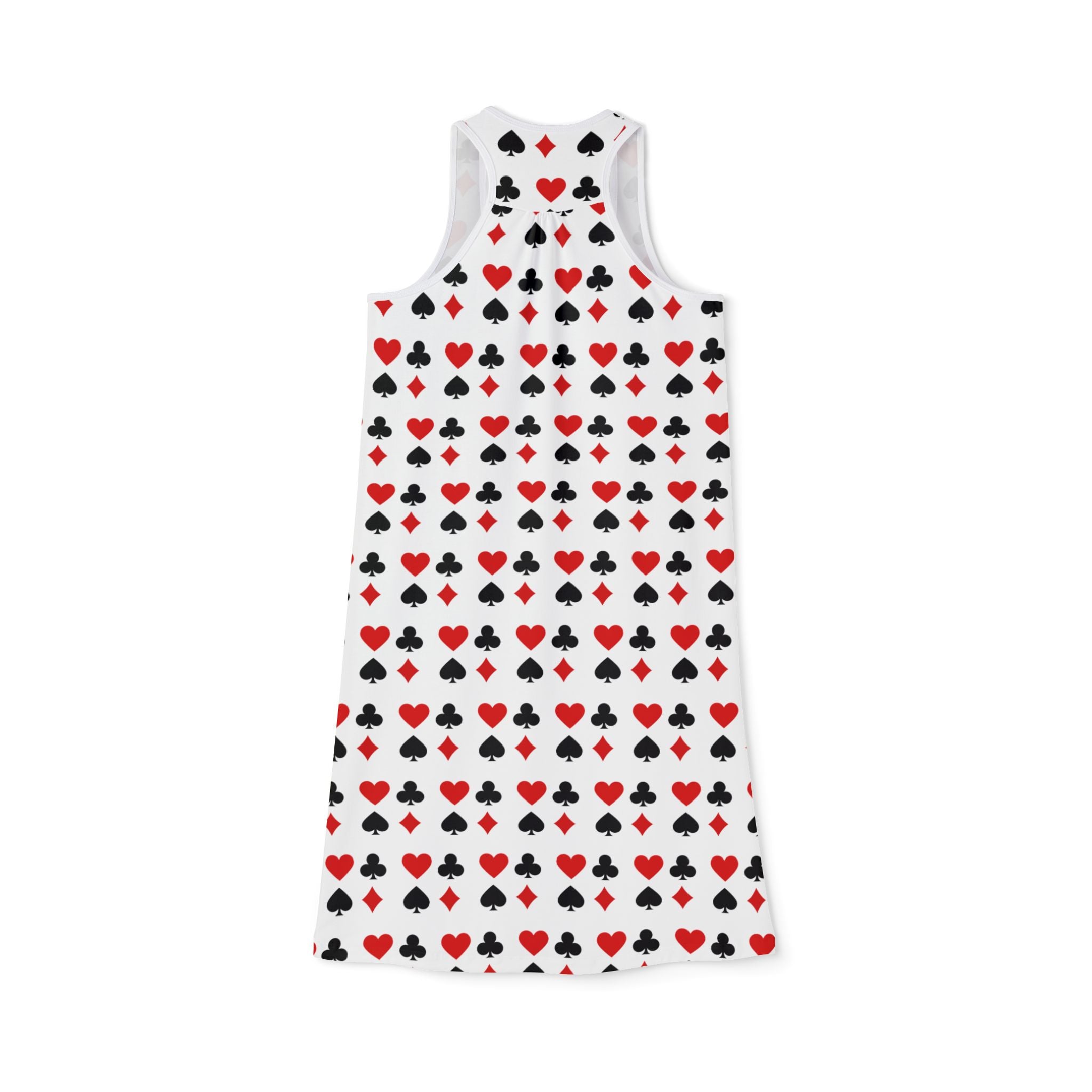 Ralee Fashion Playing Cards Poker Racerback Dress, Summer Dress, Casual Dress, Date Night Outfit, Beachy Dress, Cruise Outfit
