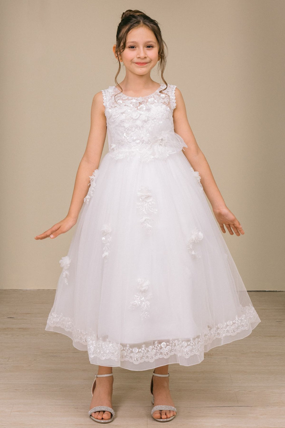 Cinderella Couture 2913 Layered Tulle Communion or Flower Girl Dress