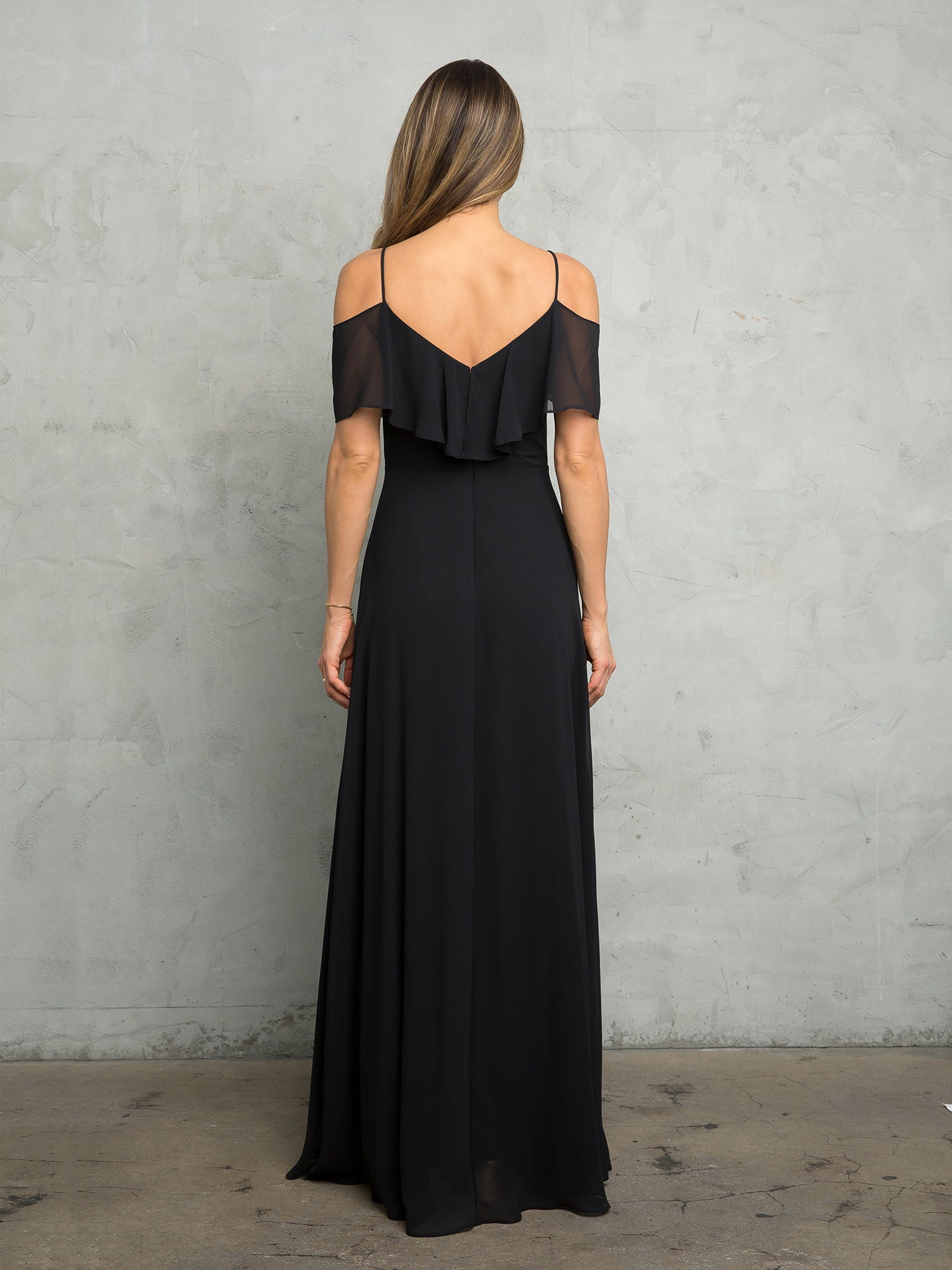 Eva USA 3263-Plus Chiffon Bridesmaids Gown