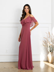 Eva USA EV3263 Chiffon Bridesmaids Gown