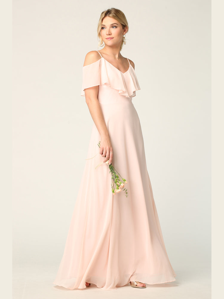 Eva USA 3263-Plus Chiffon Bridesmaids Gown