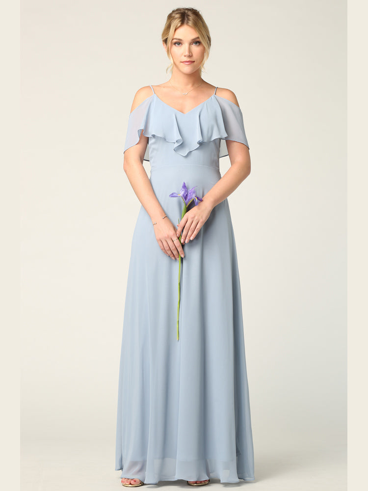 Eva USA 3263-Plus Chiffon Bridesmaids Gown