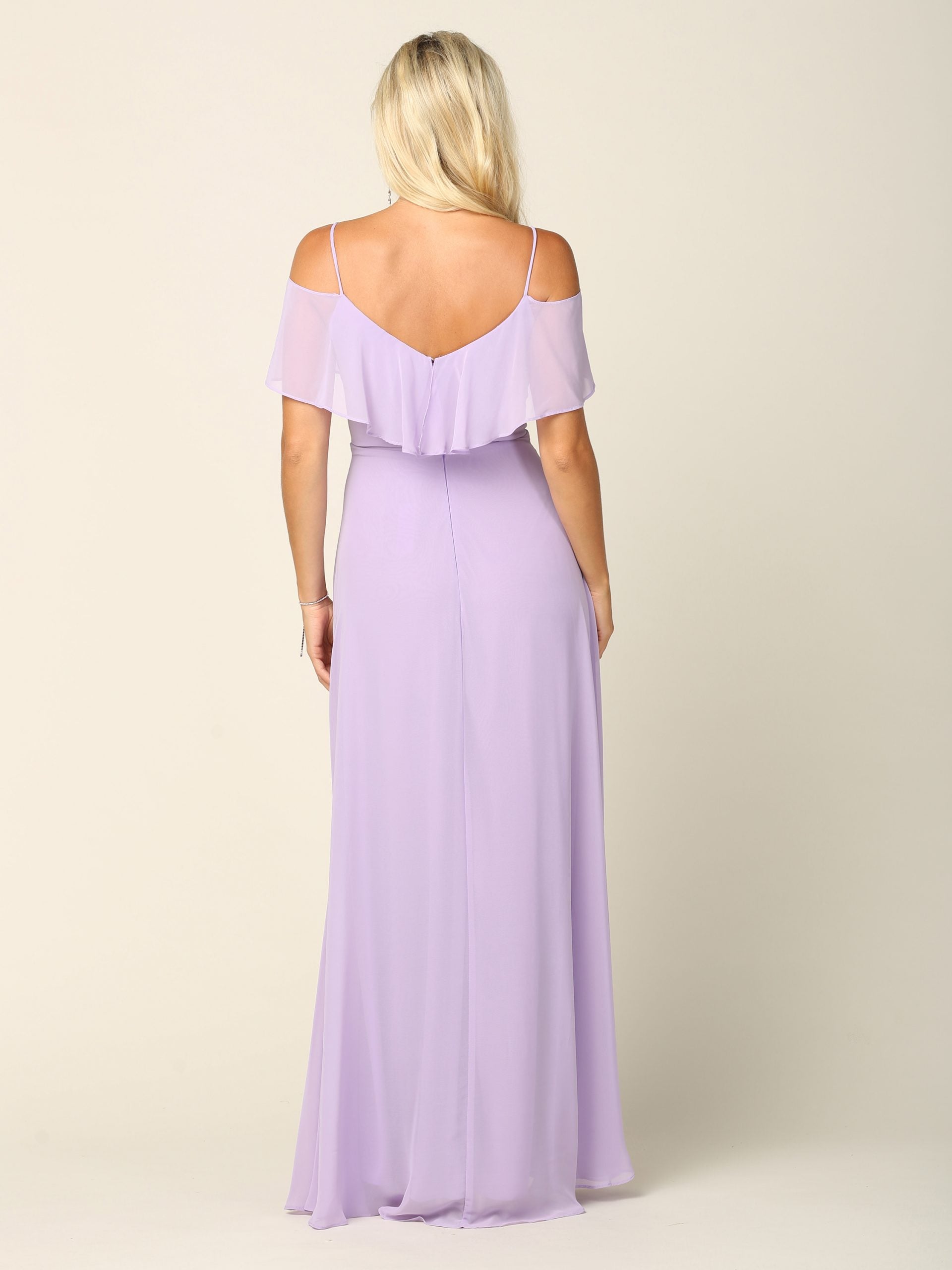 Eva USA 3263-Plus Chiffon Bridesmaids Gown