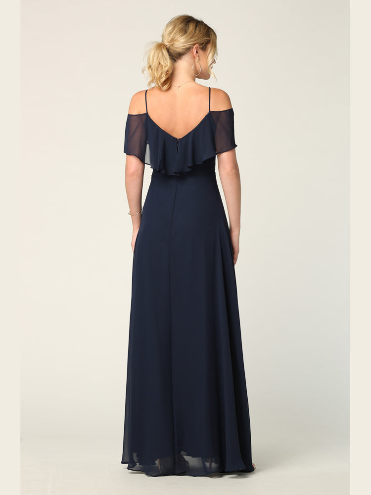 Eva USA 3263-Plus Chiffon Bridesmaids Gown