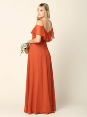 Eva USA EV3263P Chiffon Bridesmaids Gown