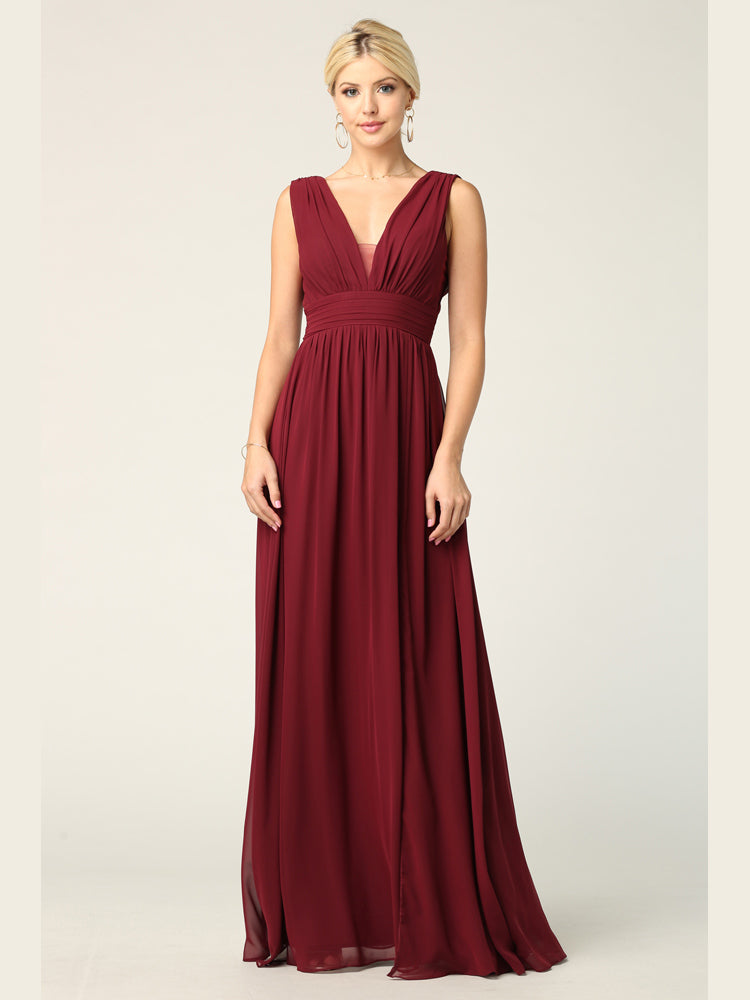 Eva USA 3329 Chiffon Grecian Style Bridesmaid Dress