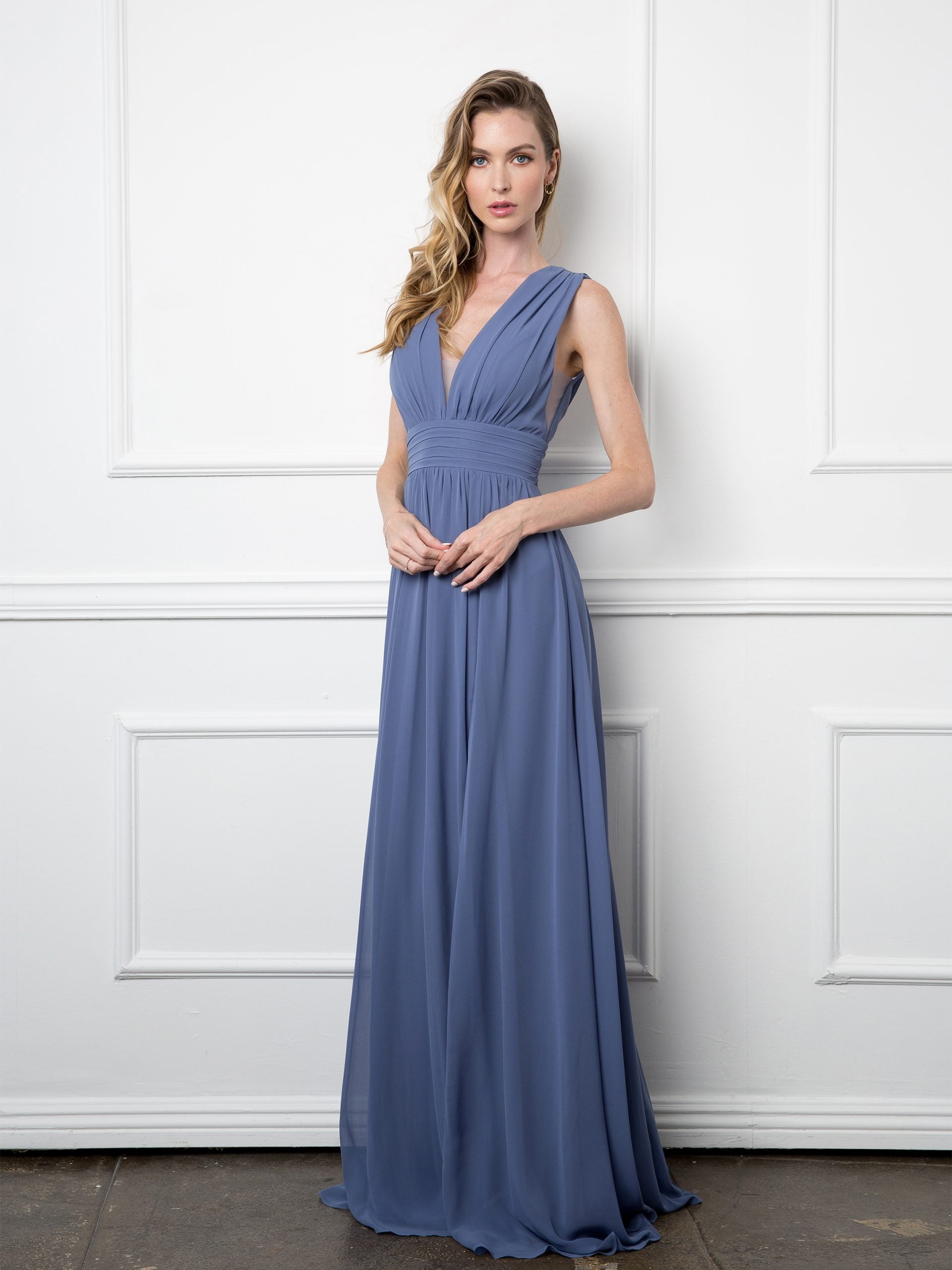 Eva USA 3329 Chiffon Grecian Style Bridesmaid Dress