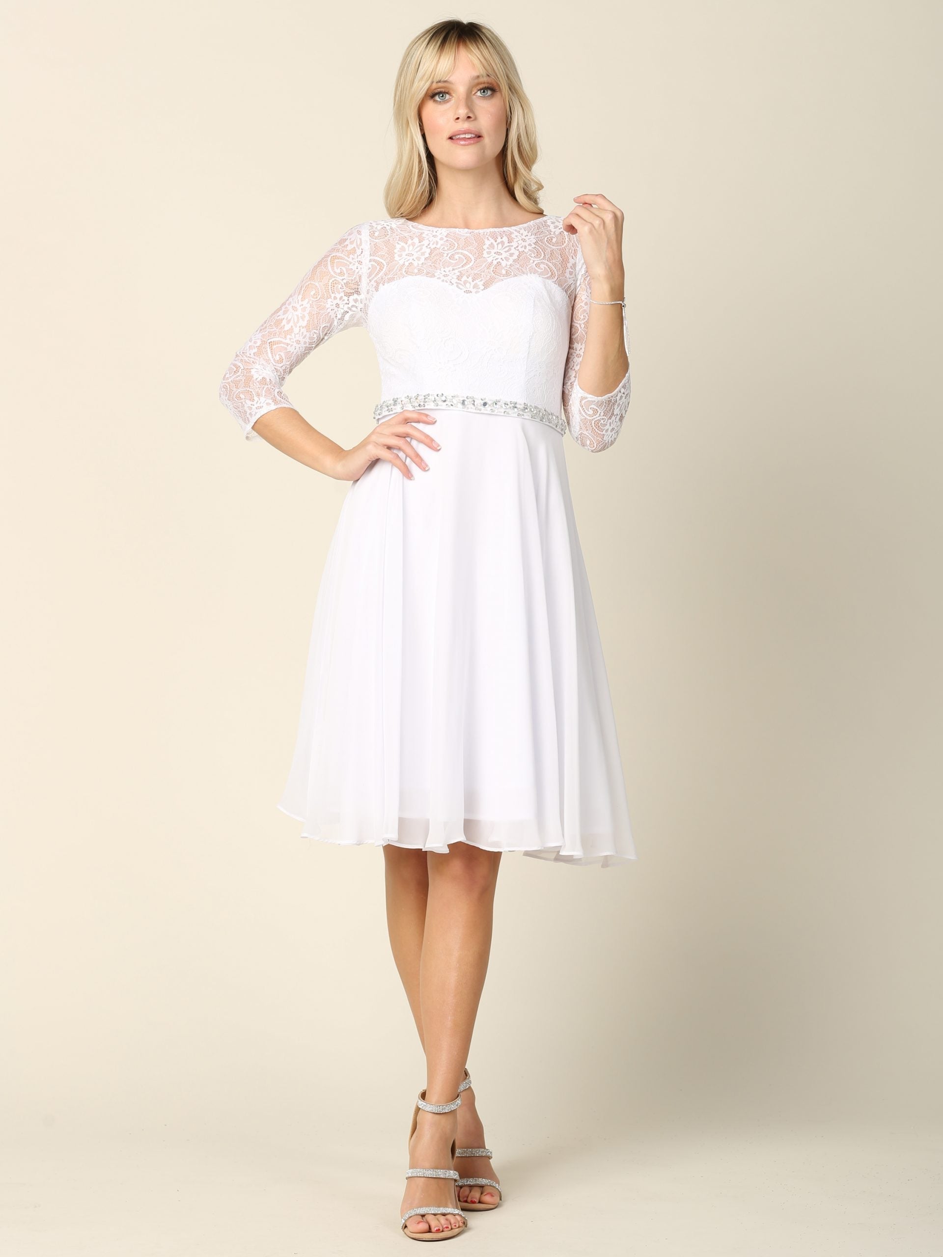 Eva USA 3340 Ladies Short Formal Gown