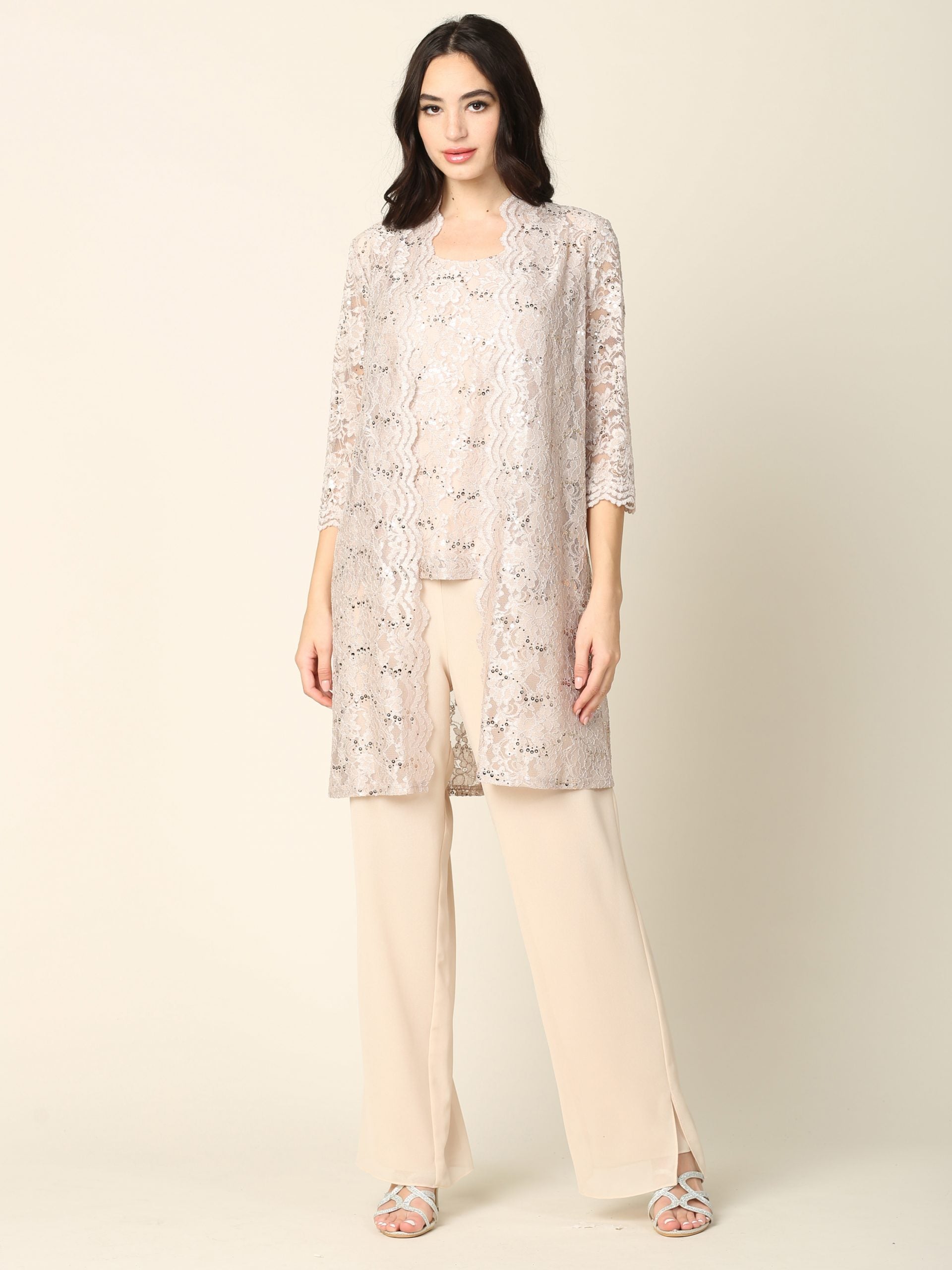 Eva USA EV-3366 Three Piece Mother's Pant Suit Set