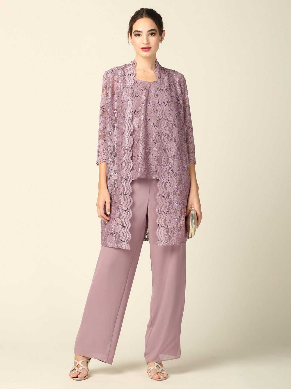 Eva USA EV-3366 Three Piece Mother's Pant Suit Set