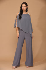 Eva USA EV3381 Chiffon Formal Jumpsuit