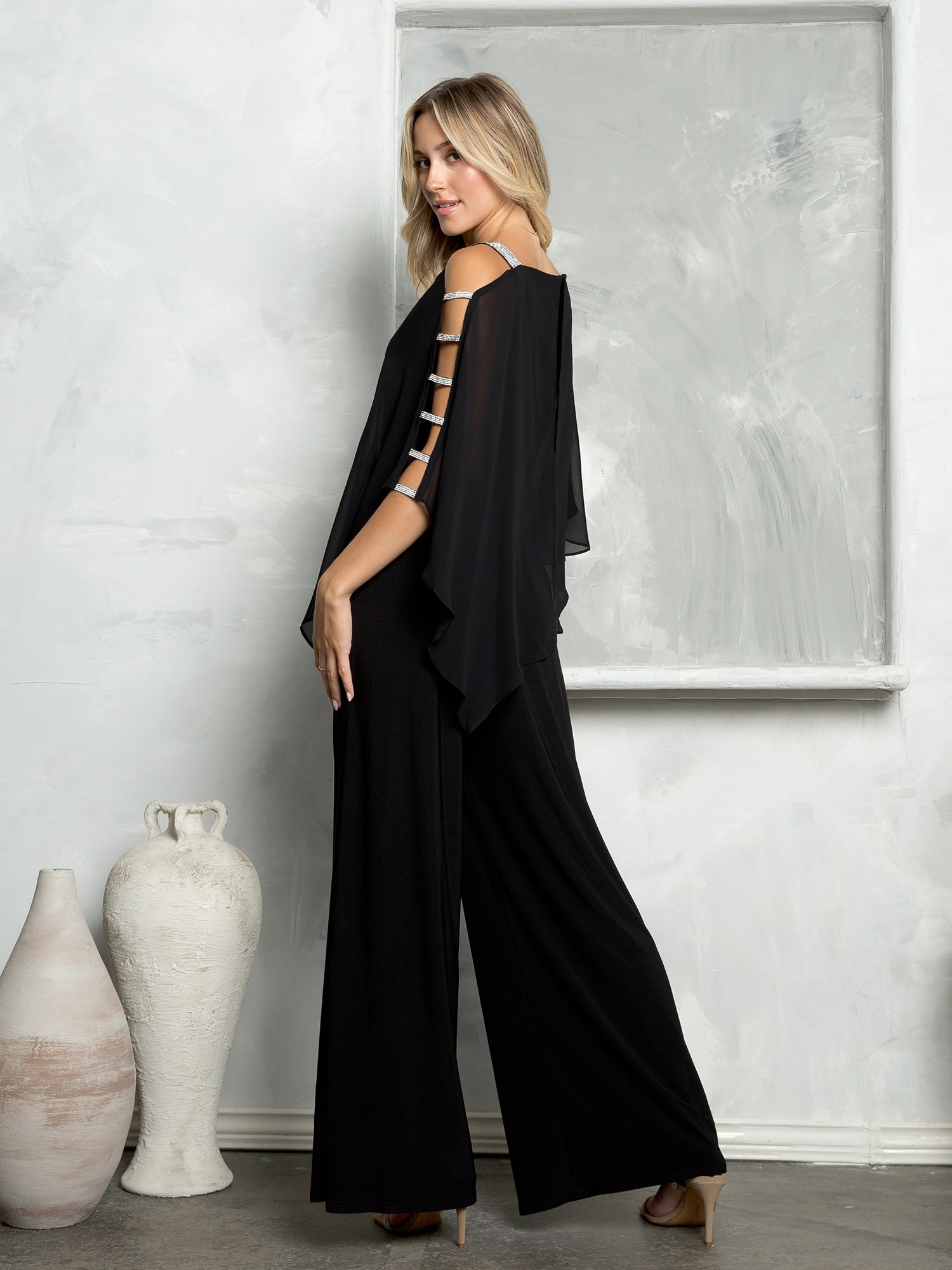 Eva USA 3381 Chiffon Formal Jumpsuit