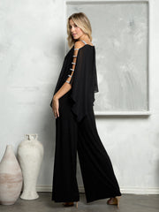 Eva USA EV3381 Chiffon Formal Jumpsuit