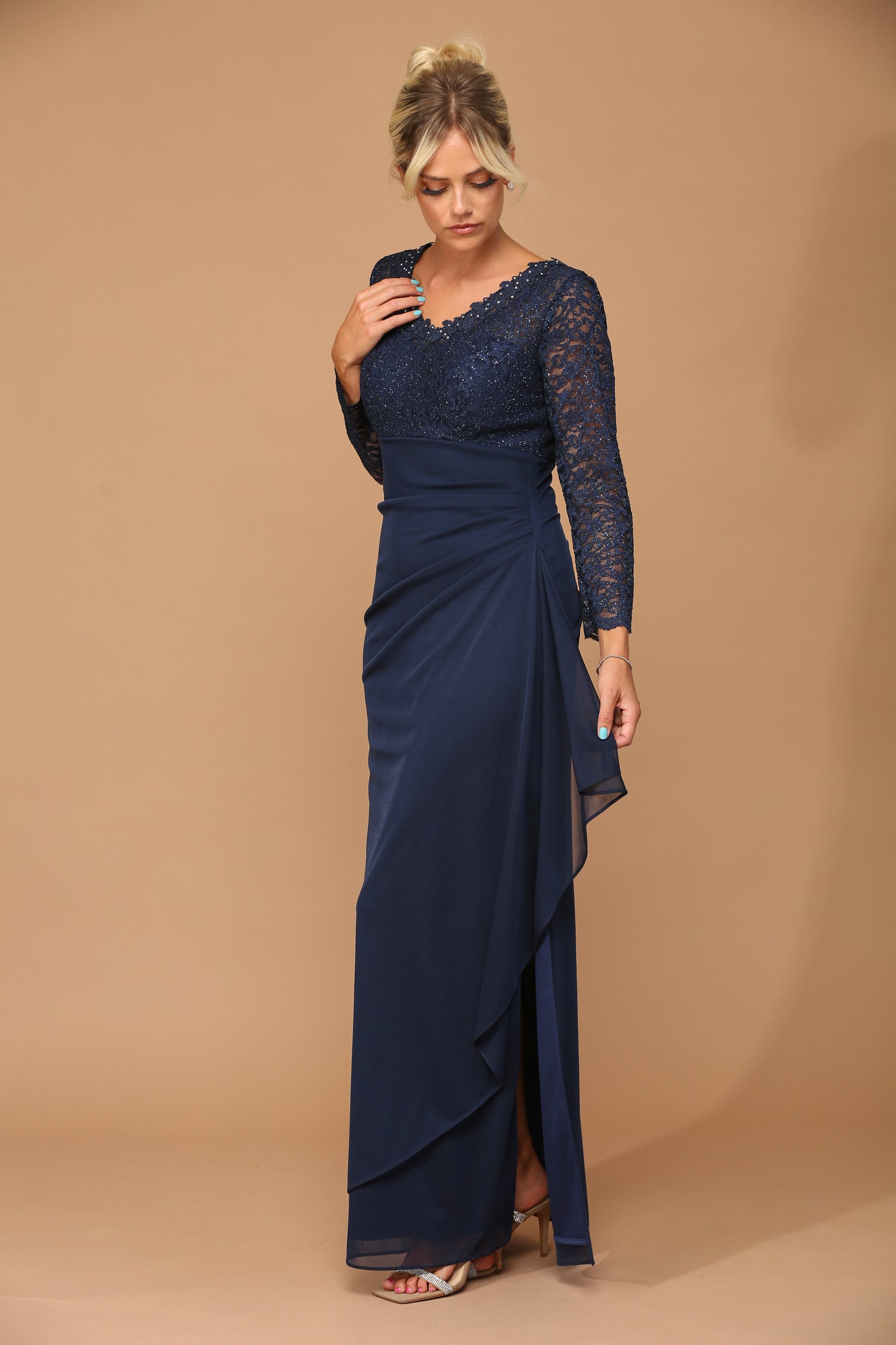 Eva USA 3451 Mother of the Bride or Groom Gown in Chiffon and Lace