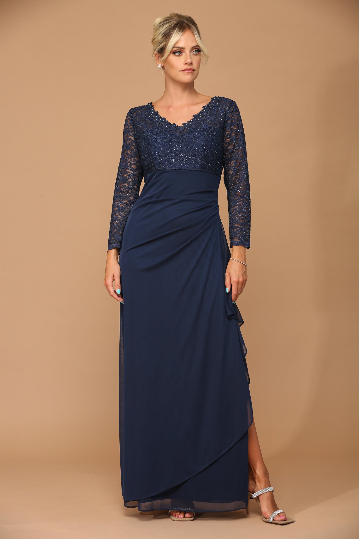 Eva USA 3451 Mother of the Bride or Groom Gown in Chiffon and Lace