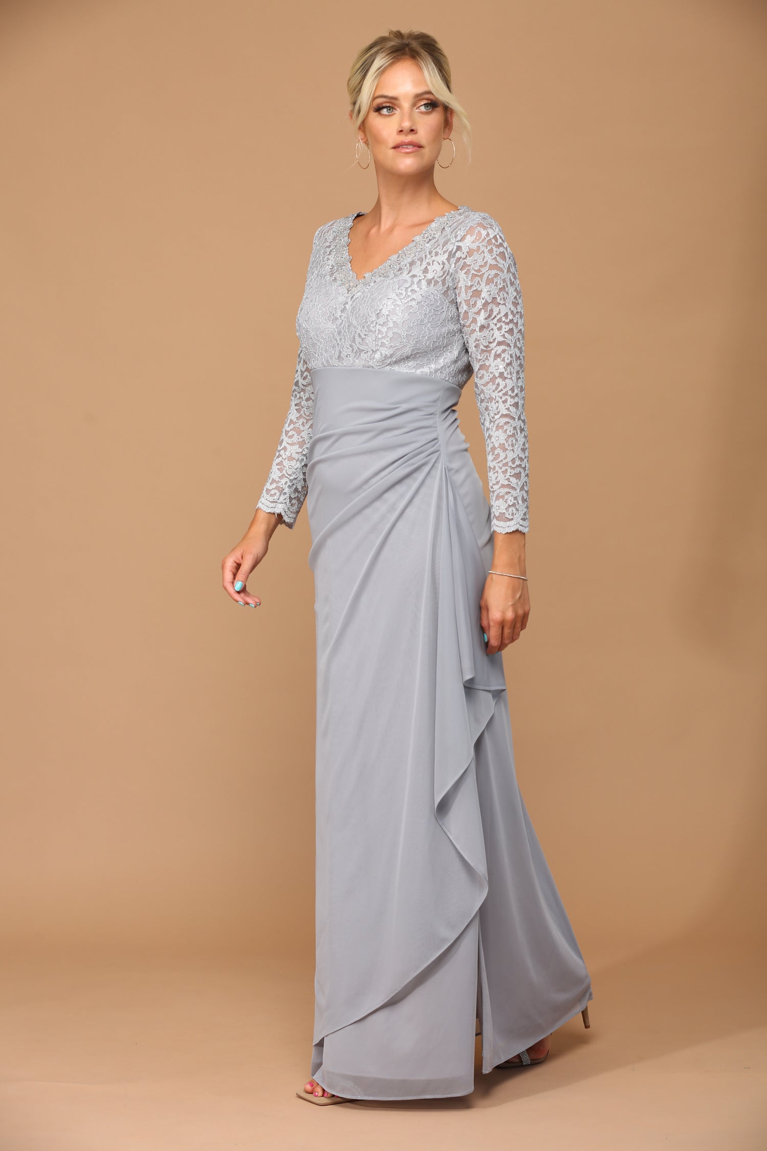 Eva USA 3451 Mother of the Bride or Groom Gown in Chiffon and Lace