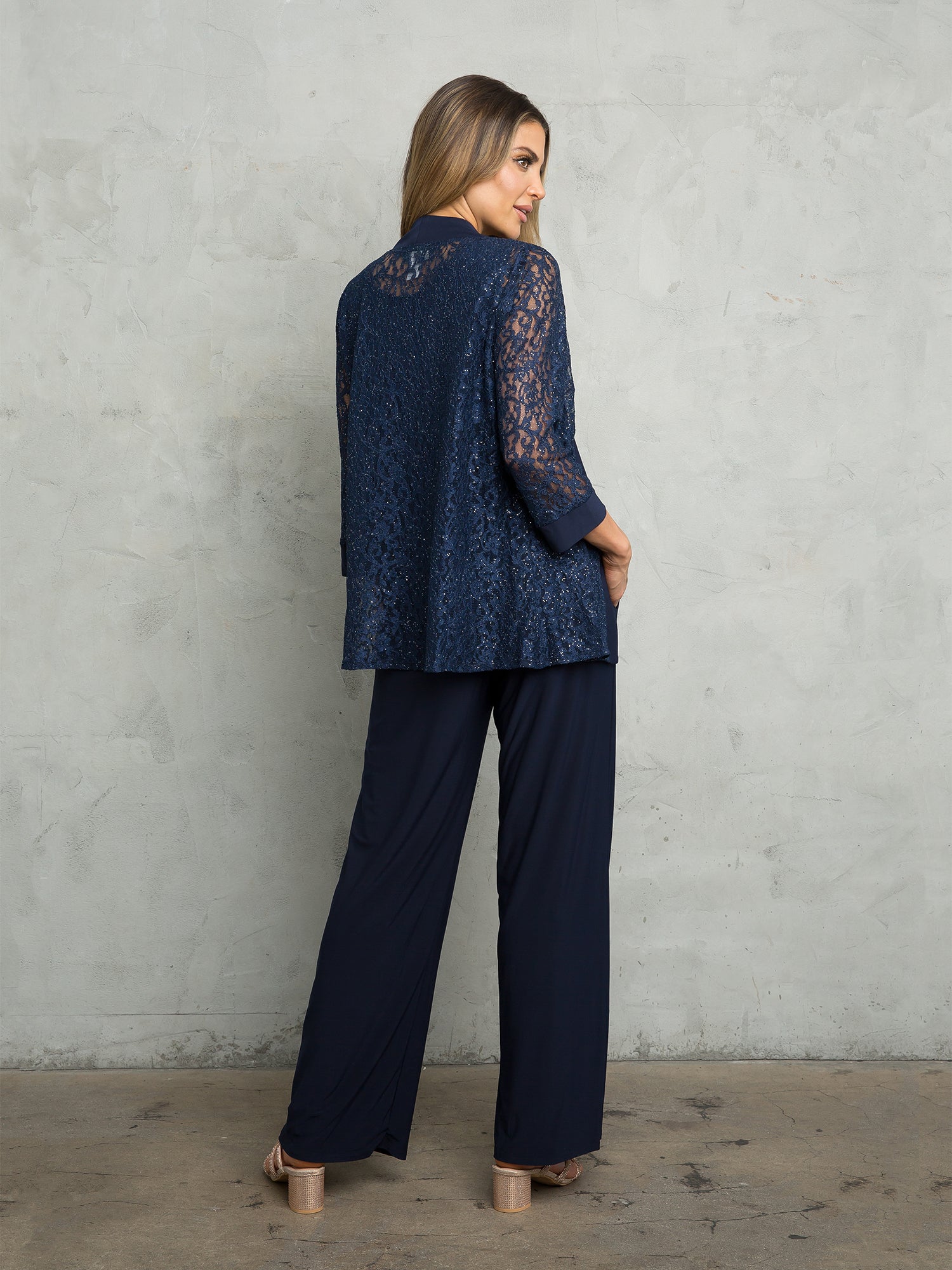 Eva USA 3455 Three Piece Mothers Pant Suit