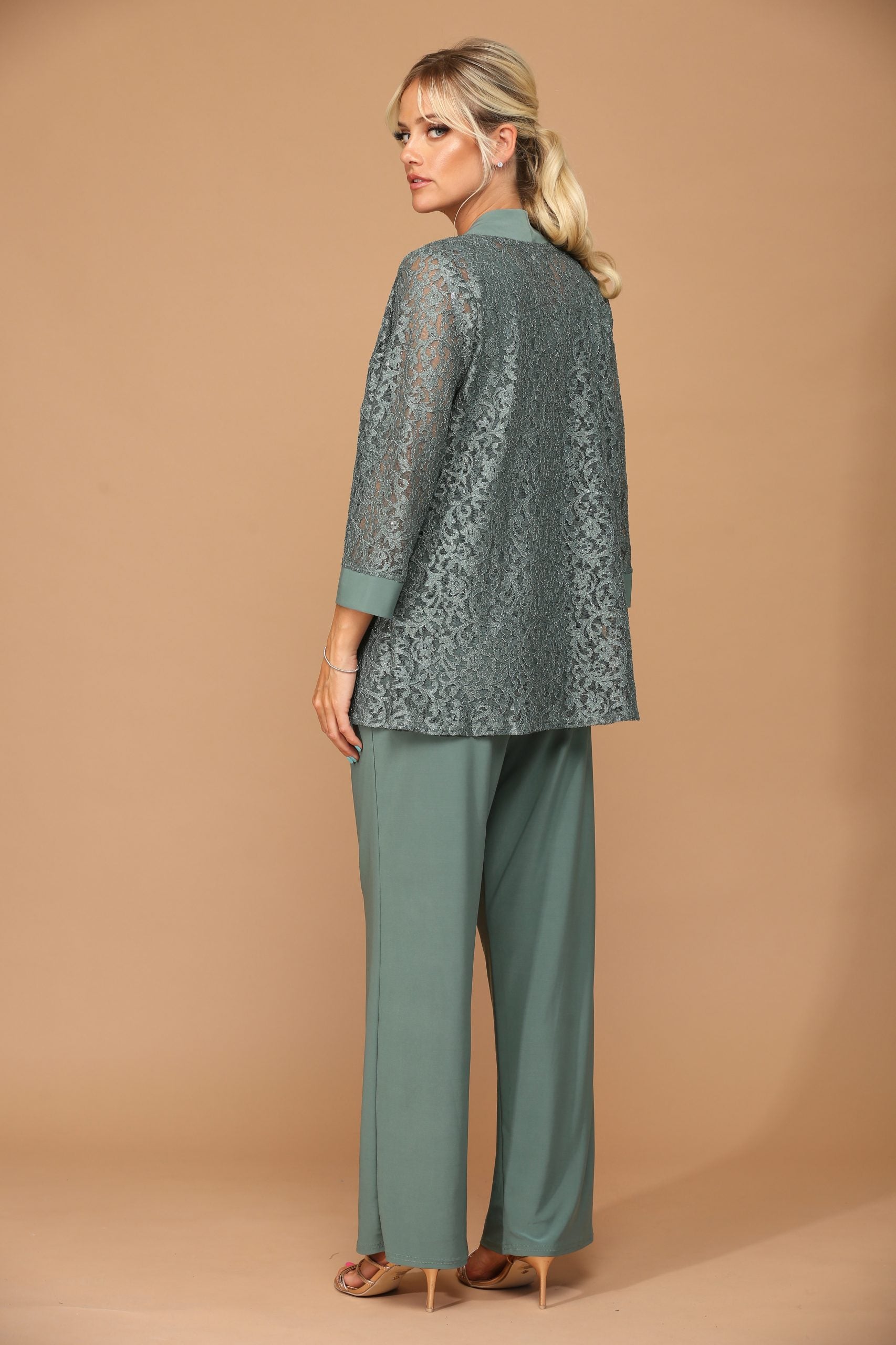 Eva USA 3455 Three Piece Mothers Pant Suit