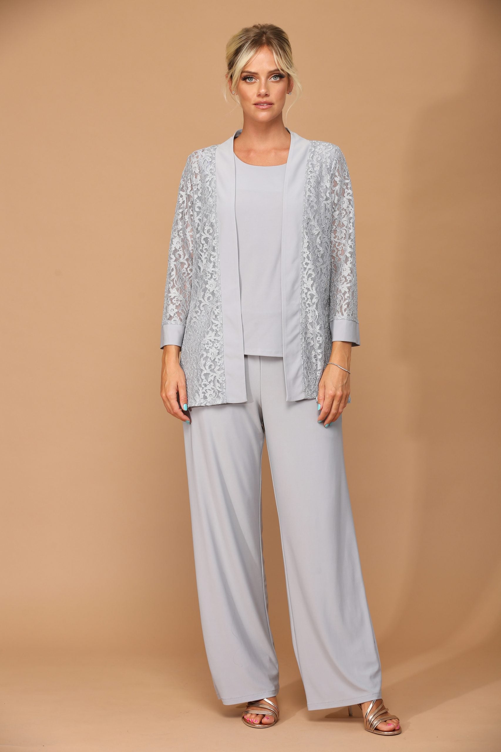 Eva USA 3455 Three Piece Mothers Pant Suit