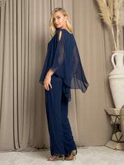 Eva USA EV3463 Women's Chiffon Pant Suit