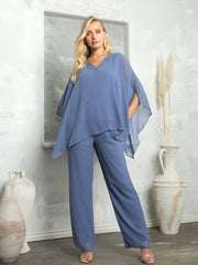 Eva USA EV3463 Women's Chiffon Pant Suit