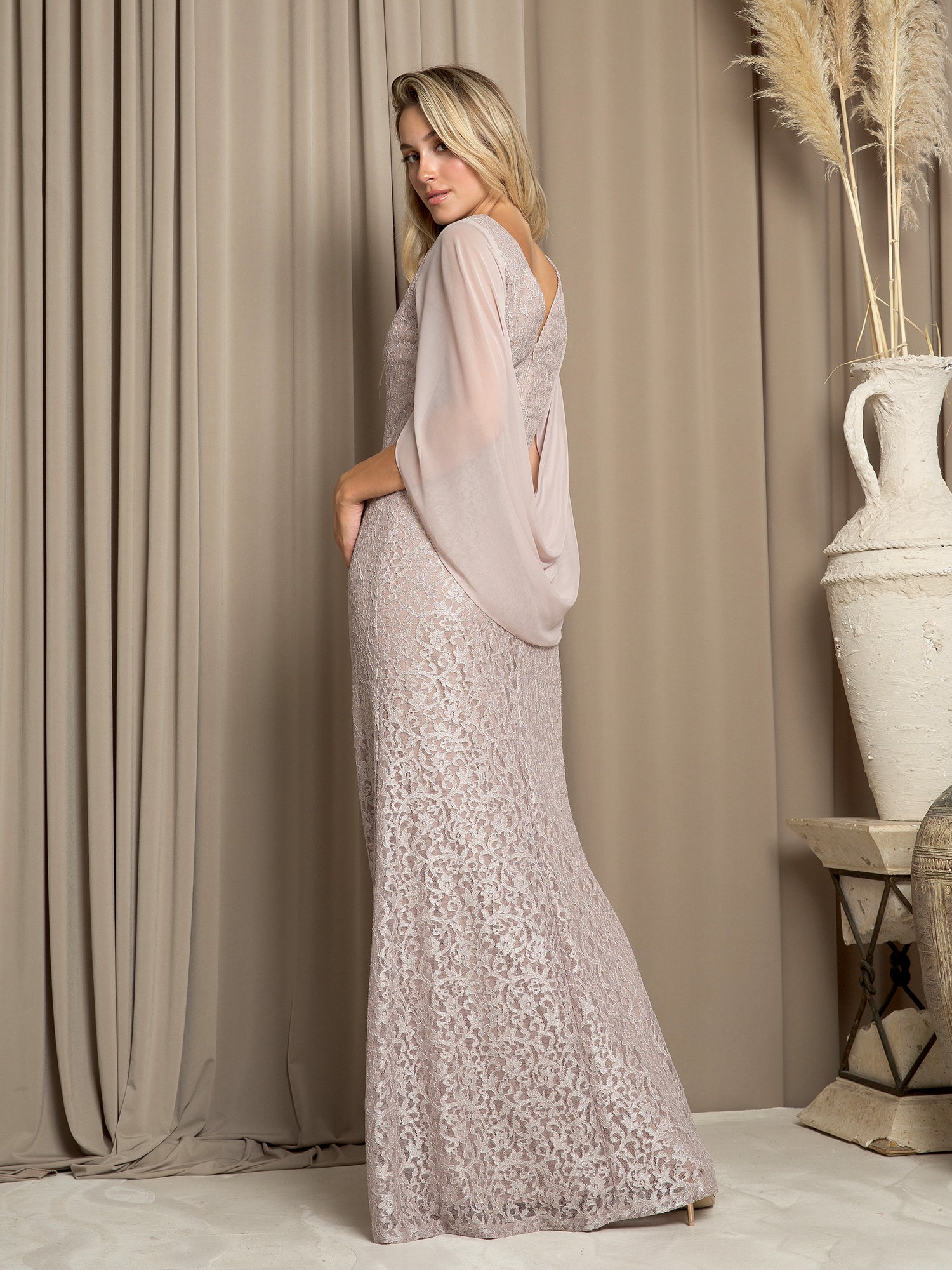 Eva Fashion 3471 Lace Mother of the Bride or Groom Formal Gown