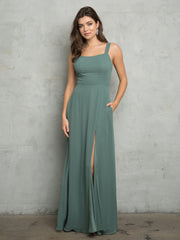 Eva USA EV3485 Chiffon Bridesmaids Formal Gown