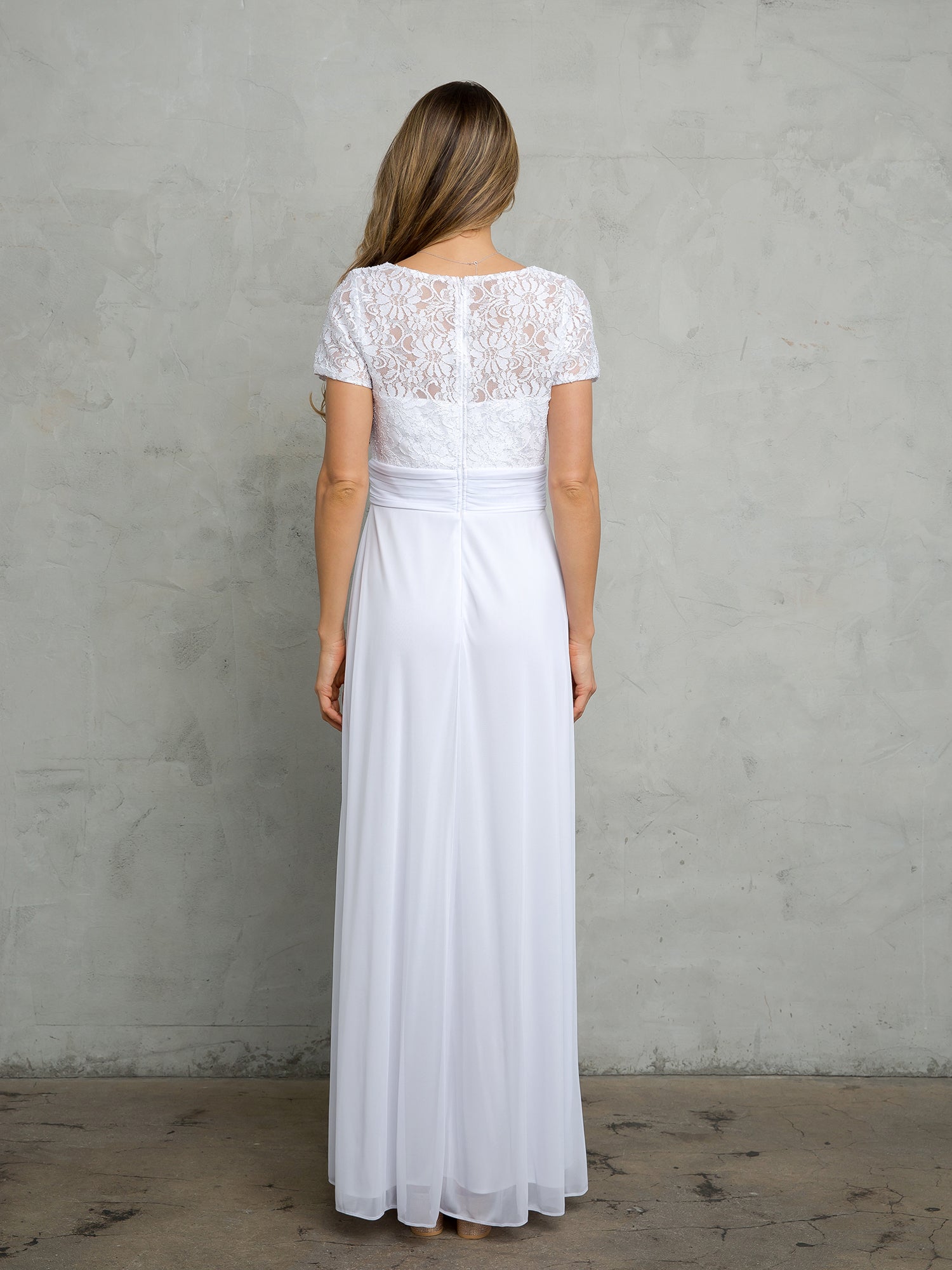 Eva USA EV-3486 Chiffon and Lace Mother's Formal Gown