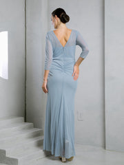 Eva USA EV3501 Stretch Chiffon Sheath Gown MOB or Bridesmaids