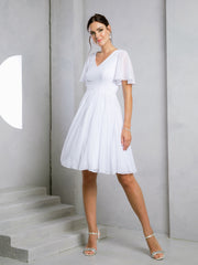 Eva USA 3508 Short Chiffon Bridesmaid Dress