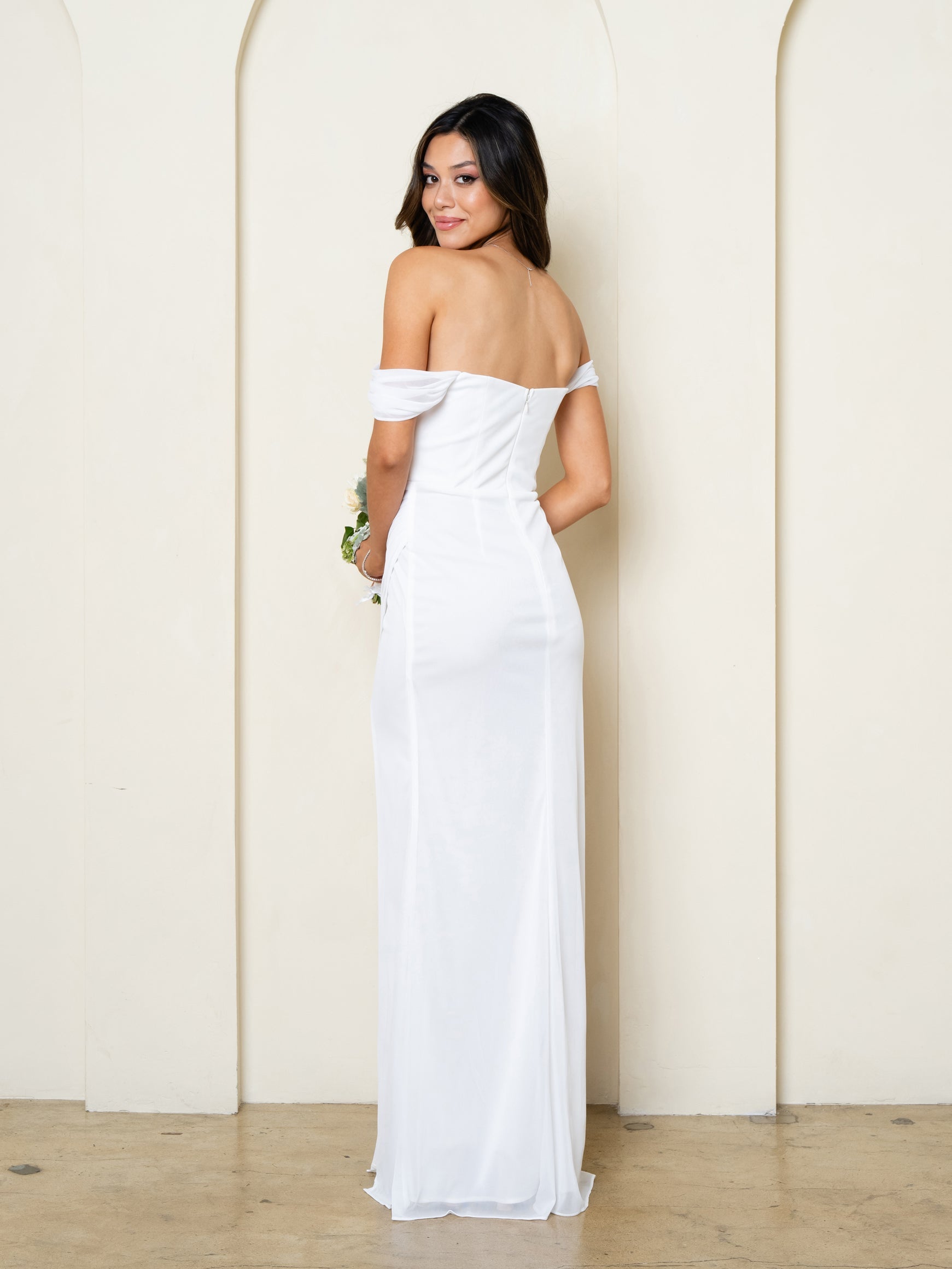 Eva USA 3510 Off the Shoulder Bridesmaid Gown
