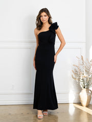 Eva USA EV3515 Knit Crepe Bridesmaids Dress